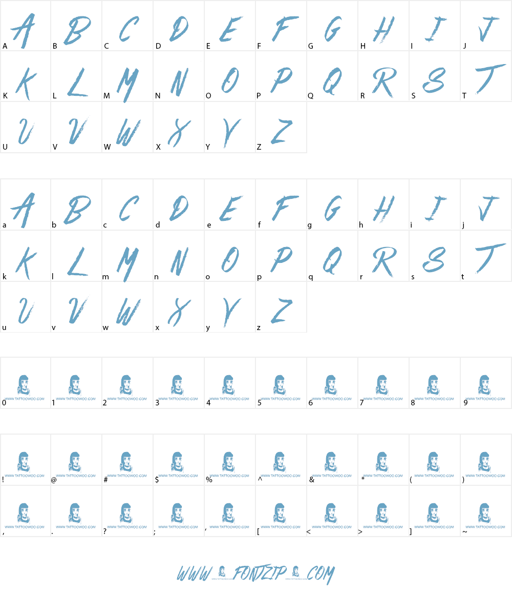 Mega Team Font Character